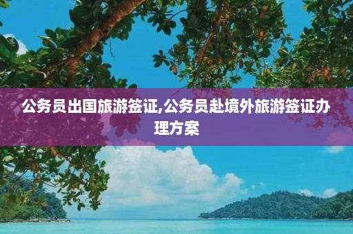 公务员出国旅游签证,公务员赴境外旅游签证办理方案