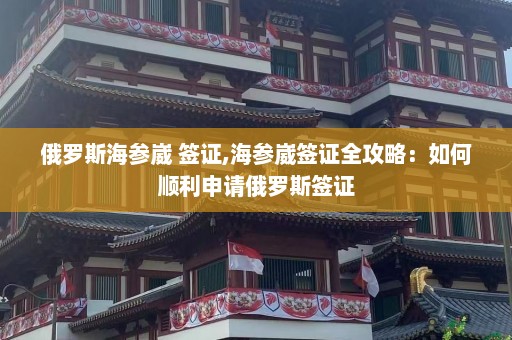 俄罗斯海参崴 签证,海参崴签证全攻略：如何顺利申请俄罗斯签证