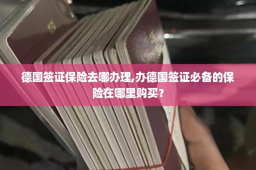 德国签证保险去哪办理,办德国签证必备的保险在哪里购买？