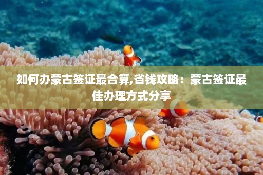 如何办蒙古签证最合算,省钱攻略：蒙古签证最佳办理方式分享