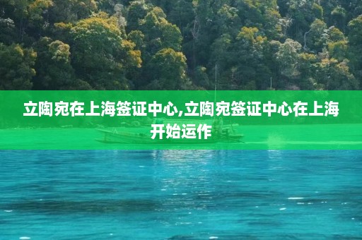 立陶宛在上海签证中心,立陶宛签证中心在上海开始运作