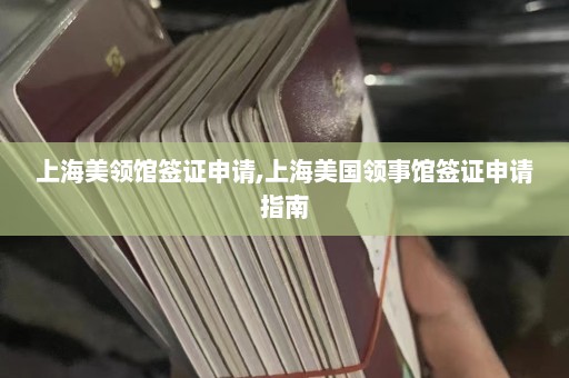 上海美领馆签证申请,上海美国领事馆签证申请指南