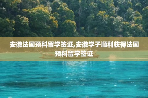 安徽法国预科留学签证,安徽学子顺利获得法国预科留学签证