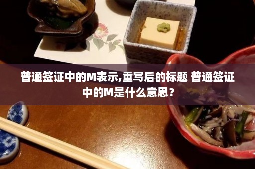 普通签证中的M表示,重写后的标题 普通签证中的M是什么意思？