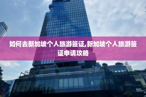 如何去新加坡个人旅游签证,新加坡个人旅游签证申请攻略  第1张