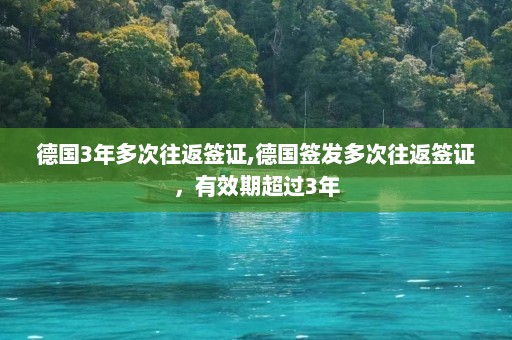 德国3年多次往返签证,德国签发多次往返签证，有效期超过3年