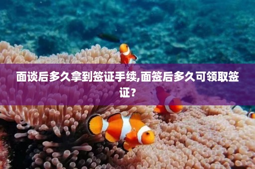 面谈后多久拿到签证手续,面签后多久可领取签证？