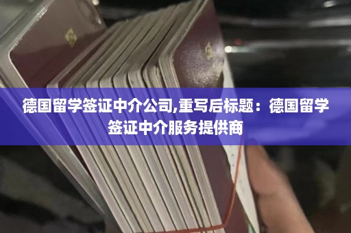 德国留学签证中介公司,重写后标题：德国留学签证中介服务提供商