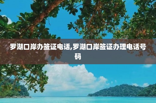 罗湖口岸办签证电话,罗湖口岸签证办理电话号码