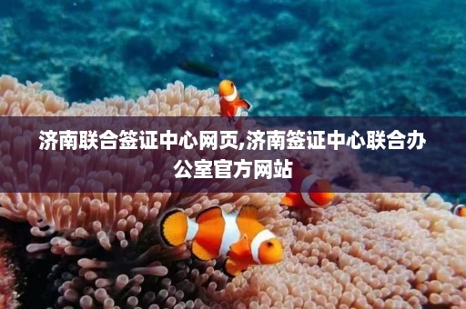 济南联合签证中心网页,济南签证中心联合办公室官方网站