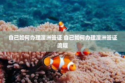 自己如何办理澳洲签证 自己如何办理澳洲签证流程