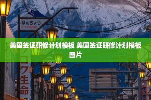 美国签证研修计划模板 美国签证研修计划模板图片