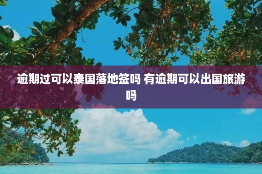 逾期过可以泰国落地签吗 有逾期可以出国旅游吗