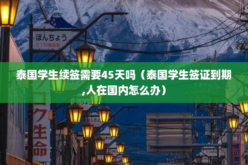 泰国学生续签需要45天吗（泰国学生签证到期,人在国内怎么办）