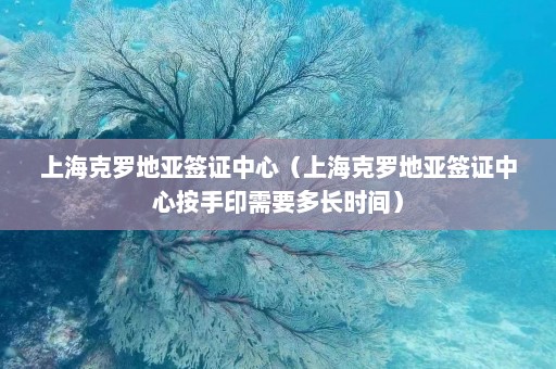 上海克罗地亚签证中心（上海克罗地亚签证中心按手印需要多长时间）