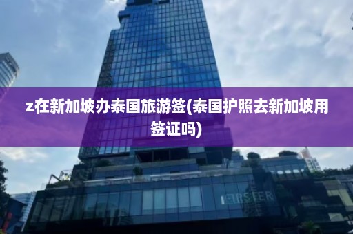 z在新加坡办泰国旅游签(泰国护照去新加坡用签证吗)