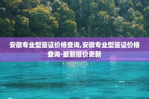 安徽专业型签证价格查询,安徽专业型签证价格查询-最新报价更新