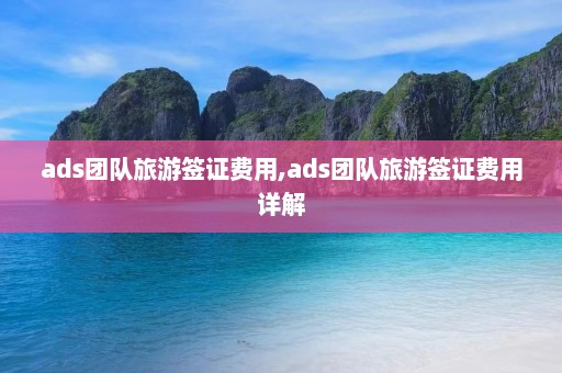 ads团队旅游签证费用,ads团队旅游签证费用详解