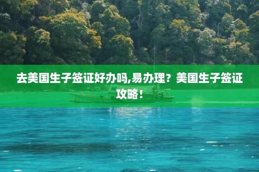 去美国生子签证好办吗,易办理？美国生子签证攻略！