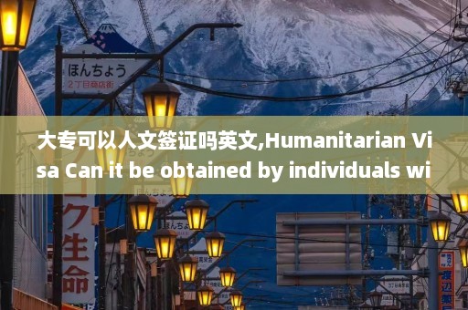 大专可以人文签证吗英文,Humanitarian Visa Can it be obtained by individuals with a college diploma