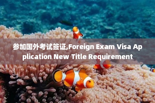 参加国外考试签证,Foreign Exam Visa Application New Title Requirement