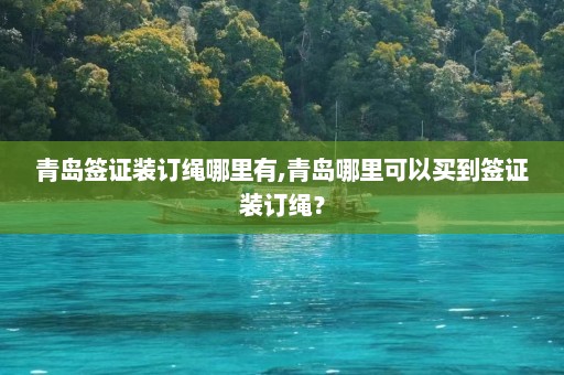 青岛签证装订绳哪里有,青岛哪里可以买到签证装订绳？