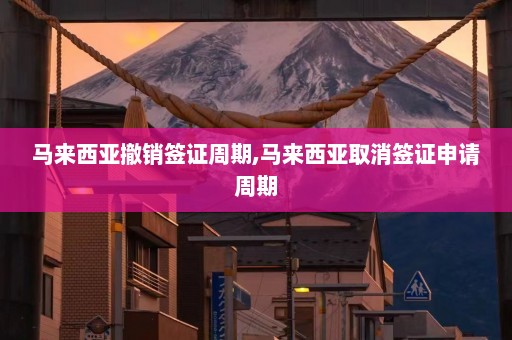 马来西亚撤销签证周期,马来西亚取消签证申请周期