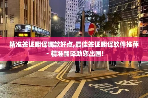 精准签证翻译哪款好点,最佳签证翻译软件推荐 - 精准翻译助您出国!