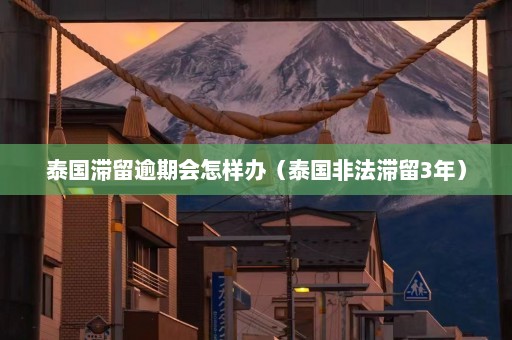 泰国滞留逾期会怎样办（泰国非法滞留3年）