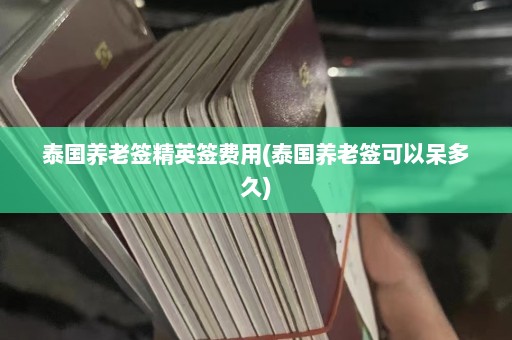 泰国养老签精英签费用(泰国养老签可以呆多久)  第1张