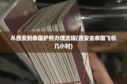 从西安到泰国护照办理流程(西安去泰国飞机几小时)