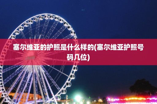 塞尔维亚的护照是什么样的(塞尔维亚护照号码几位)  第1张