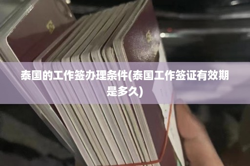 泰国的工作签办理条件(泰国工作签证有效期是多久)  第1张