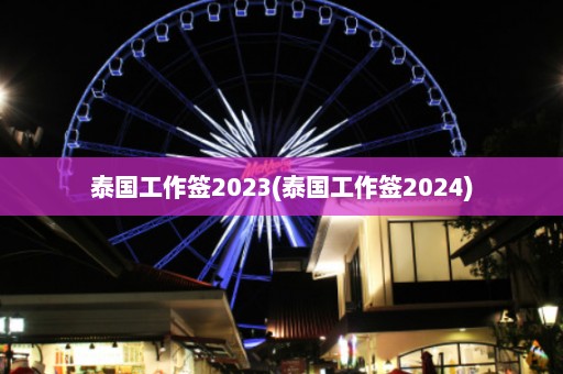 泰国工作签2023(泰国工作签2024)  第1张