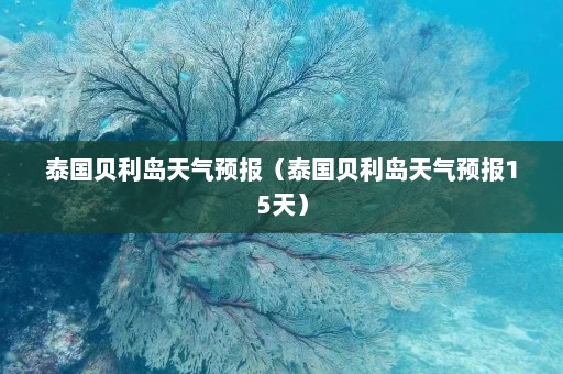 泰国贝利岛天气预报（泰国贝利岛天气预报15天）