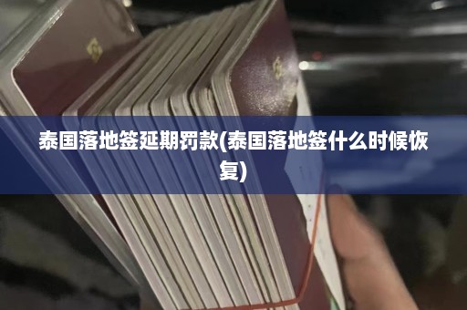 泰国落地签延期罚款(泰国落地签什么时候恢复)  第1张