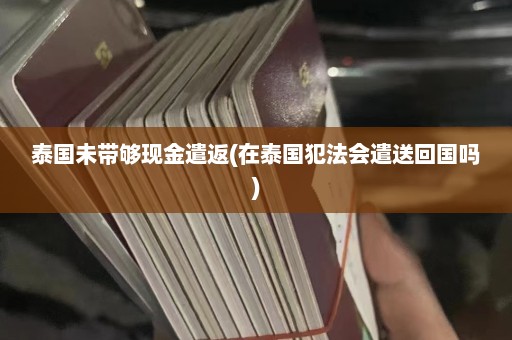 泰国未带够现金遣返(在泰国犯法会遣送回国吗)  第1张