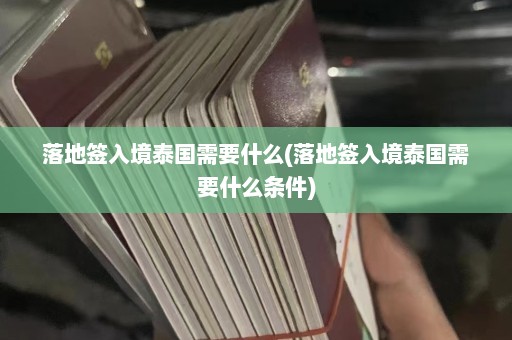 落地签入境泰国需要什么(落地签入境泰国需要什么条件)  第1张