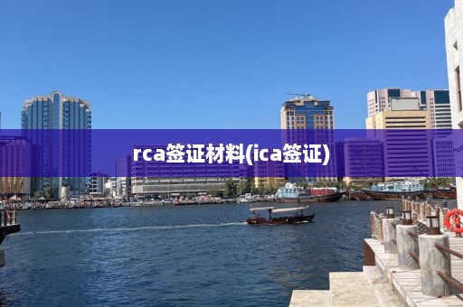 rca签证材料(ica签证)  第1张