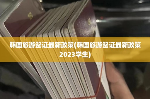 韩国旅游签证最新政策(韩国旅游签证最新政策2023学生)  第1张