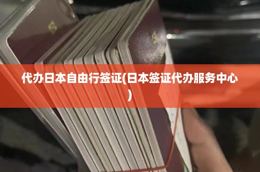 代办日本自由行签证(日本签证代办服务中心)  第1张