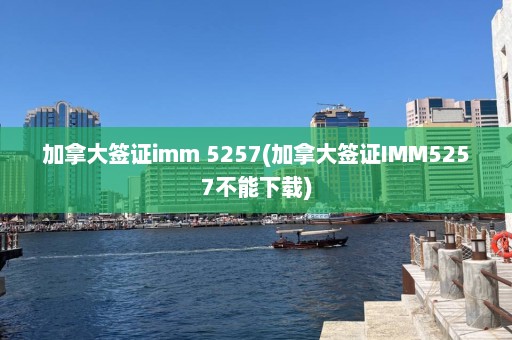 加拿大签证imm 5257(加拿大签证IMM5257不能下载)  第1张