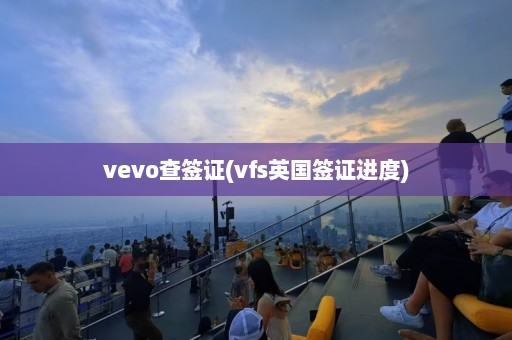 vevo查签证(vfs英国签证进度)