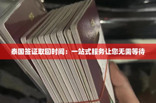 泰国签证取回时间：一站式服务让您无需等待  第1张