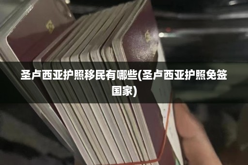 圣卢西亚护照移民有哪些(圣卢西亚护照免签国家)