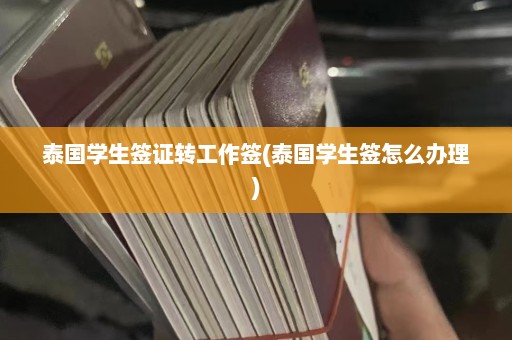 泰国学生签证转工作签(泰国学生签怎么办理)  第1张