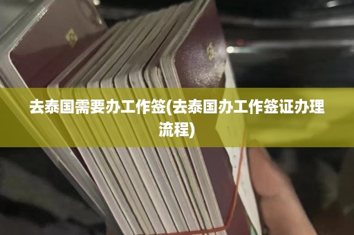 去泰国需要办工作签(去泰国办工作签证办理流程)  第1张