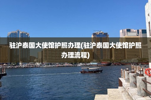 驻沪泰国大使馆护照办理(驻沪泰国大使馆护照办理流程)