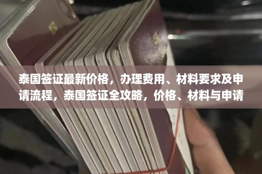 泰国签证最新价格，办理费用、材料要求及申请流程，泰国签证全攻略，价格、材料与申请指南一览