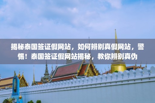 揭秘泰国签证假网站，如何辨别真假网站，警惕！泰国签证假网站揭秘，教你辨别真伪